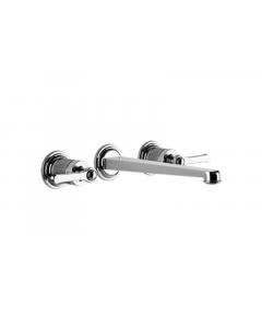 Gessi Venti20 65090 miscelatore 3 fori per lavabo a parete senza scarico