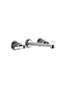 Gessi Venti20 65091 miscelatore 3 fori per lavabo a parete senza scarico