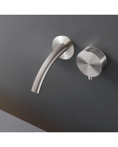 Miscelatore lavabo a parete con bocca di erogazione e doppio movimento Cea Design Giotto Plus GIO76