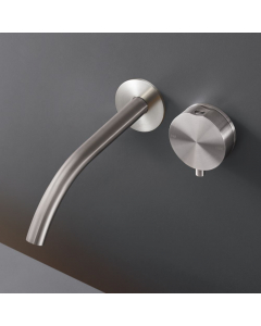 Miscelatore lavabo a parete con bocca di erogazione e doppio movimento Cea Design Giotto Plus GIO78
