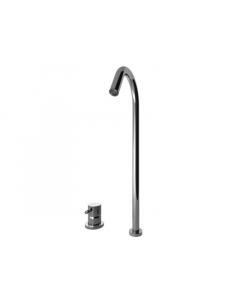 Rubinetto lavabo Ritmonio Diametro 35 Inox miscelatore monocomando lavabo E0BA0125H2