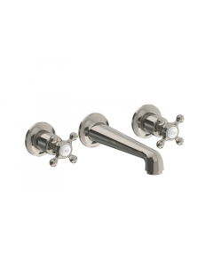 Lefroy Brooks Miscelatore per lavabo a parete con leve Connaught CH 1212 