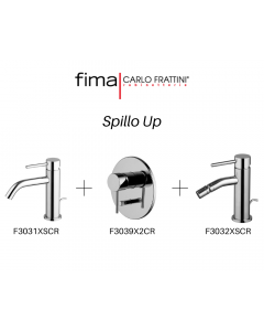 SUPER PACK Rubinetteria Bagno - Fima Carlo Frattini Spillo Up - F3031XSCR, F3032XSCR, F3039