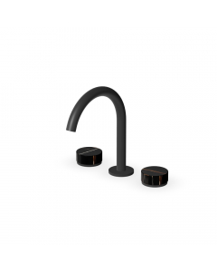 Batteria lavabo a 3 fori Zucchetti Isy22 ZIS5340.N6-Nero Opaco