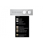 Gessi Hi-Fi Linear 63011 + 63012 miscelatore termostatico per doccia a muro | Edilceramdesign