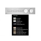 Gessi Hi-Fi Linear 63013 + 63014 misscelatore termostatico per doccia a muro | Edilceramdesign