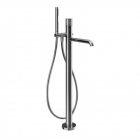 Miscelatore vasca da terra con deviatore automatico Gessi Habito Trame 70328 | Edilceram Design