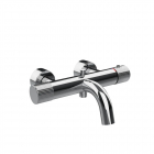 Miscelatore vasca termostatico con bocca di erogazione Gessi Habito Cesello 70413 | Edilceram Design