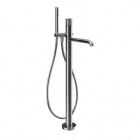 Miscelatore vasca da terra con deviatore automatico Gessi Habito Cesello 70428 | Edilceram Design