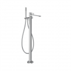 Miscelatore vasca da terra Gessi Inverso Rigato 73528 | Edilceram Design
