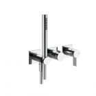 Miscelatore doccia a parete 2 vie Gessi Inverso Diamantato 73636 | Edilceram Design