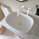 Agape Neb ACER0701 lavabo da appoggio con piletta | Edilceram Design