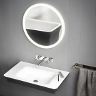 Agape Novecento XL ACER10700R lavabo sospeso in Ceramillux | Edilceram Design