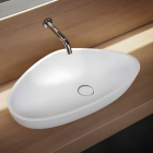 Agape Drop ACER1098 lavabo da appoggio in Cristalplant | Edilceram Design