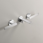 Miscelatore lavabo bicomando a parete con bocca di erogazione Cea Design Ayla AYL05 | Edilceram Design