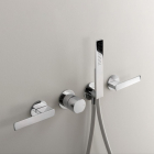 Gruppo miscelatore termostatico a parete con due rubinetti d'arresto e doccetta Cea Design Ayla AYL35 | Edilceram Design