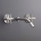 Cea Design Cross CRX 18 miscelatore bicomando a muro con bocca orientabile | Edilceram Design