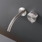 Miscelatore lavabo a parete con bocca di erogazione e doppio movimento Cea Design Giotto Plus GIO77 | Edilceram Design