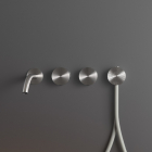 Gruppo miscelatori vasca/doccia a parete con doccetta e bocca di erogazione Cea Design Giotto Plus GIO84 | Edilceram Design