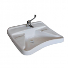 Lavabo ergonomico disabili 70x60 cm Civita Cromo HH 100 LAB | Edilceram Design