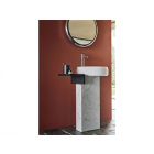 Agape Lariana ACER1073 lavabo con colonna in Biobased Cristalplant | Edilceramdesign