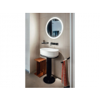 Agape Immersion ACER0708P lavabo con colonna in Cristalplant | Edilceramdesign