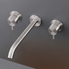 CEA Milo360 MIL107 miscelatore lavabo a parete con due rubinetti | Edilceramdesign