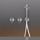 Gruppo 2 miscelatori vasca/doccia a parete con doccetta Cea Design Milo360 MIL43Y | Edilceram Design