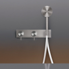 Gruppo 2 miscelatori vasca/doccia con doccetta a parete Cea Design Milo360 MIL85H | Edilceram Design