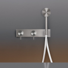 Gruppo 2 miscelatori vasca/doccia a parete con doccetta Cea Design Milo360 MIL85Y | Edilceram Design