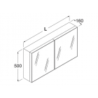 Boffi SQUARE OSAC02 specchio contenitore a muro | Edilceramdesign