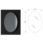 Boffi SOLSTICE OSBV01 specchio forma ellittica a muro | Edilceramdesign