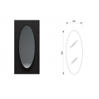 Boffi SOLSTICE OSBV03 specchio forma ellittica a muro | Edilceramdesign