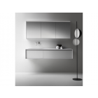 Falper Shape Evo ZAI mobile 2 cassetti asimmetrici e piano lavabo integrato 153 cm | Edilceramdesign