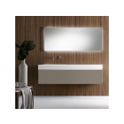 Falper Pure #A3R / #A3L Mobile 1 cassetto con lavabo da appoggio in Cristalplant 140 cm | Edilceramdesign