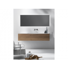 Falper Pure #A5C mobile 1 cassetto e piano lavabo integrato in cristalplant 160 cm | Edilceram Design