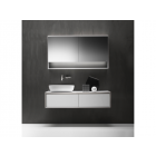 Falper Shape Evo #A3 mobile 2 cassetti, piano integrato e lavabo da appoggio 123 cm | Edilceramdesign