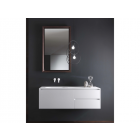 Falper ViaVeneto #P4R mobile 3 cassetti e piano lavabo integrato in cristalplant 160 cm | Edilceramdesign
