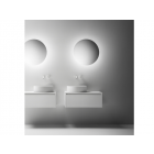 Falper ViaVeneto #Y1C Mobile 1 cassetto con lavabo da appoggio in Ceramilux 120 cm | Edilceramdesign