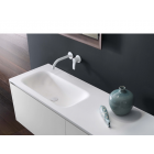 Falper ViaVeneto #P5R mobile 3 cassetti e piano lavabo integrato in cristalplant 180 cm | Edilceramdesign
