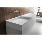 Falper Pure #A2R / #A2L Mobile 1 cassetto con lavabo da appoggio in Cristalplant 120 cm | Edilceramdesign