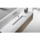 Falper Pure #A2P Mobile 1 cassetto e piano lavabo integrato in Cristalplant 120 cm | Edilceram Design