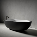 Boffi FAROE QAEISS01 vasca da bagno monoblocco freestanding in Cristalplant | Edilceram Design