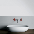 Boffi Pipe RGFP02E + RGGN02I miscelatore lavabo a muro | Edilceramdesign