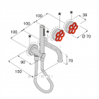 Boffi Pipe RGFP08E + RGGN07I set vasca incasso a muro | Edilceram Design