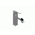 THG Paris Beluga G1T-6500D miscelatore monocomando soprapiano per lavabo | Edilceramdesign