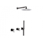 Daniel Tokyo Cromo TK625Z7820 set doccia a muro con soffione e doccetta | Edilceram Design