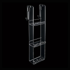 Portaoggetti plexiglass 3 piani con gancio Tlbath 2113/C/TR | Edilceramdesign
