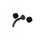 Batteria lavabo a 3 fori Zucchetti Isy22 ZIS5640.N6-Nero Opaco | Edilceram Design