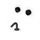 Batteria bidet con bocca da piano Zucchetti Isy22 ZIS5751.N6-Nero Opaco | Edilceram Design